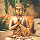 Figurine-Buddha candle holder made of concrete, bronze, silver, stone. Figurines. Decor concrete Azov Garden. My Livemaster. Фото №5