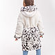 White Mouton coat for girls. Childrens outerwears. Kids fur coat. My Livemaster. Фото №4