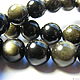 Golden Obsidian 10 mm. Beads1. Elena (luxury-fittings). Online shopping on My Livemaster.  Фото №2