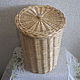 High round box with a lid woven from a vine. Storage Box. Elena Shitova - basket weaving. Online shopping on My Livemaster.  Фото №2
