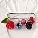 Brooch-pin ' Assorted berries', Brooches, Troitsk,  Фото №1