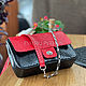 Python skin bag Black & Red, Classic Bag, Moscow,  Фото №1
