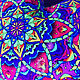 Подушка декоративная «Mandala Heart» флуоресцентная. Подушки. Fluor.Space. Интернет-магазин Ярмарка Мастеров.  Фото №2