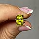 Натуральный желто- зелёный циркон 4.10 ct. Кольца. Елена. Ярмарка Мастеров.  Фото №6