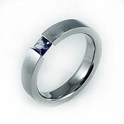 Украшения handmade. Livemaster - original item Titanium ring with alexandrite 4h4. Handmade.