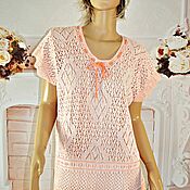 Одежда handmade. Livemaster - original item Openwork blouse,size ,52-56,cotton.. Handmade.
