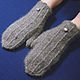 Order Men's knitted mittens-transformers. Warm Yarn. Livemaster. . Mittens Фото №3
