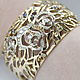 The band is rigid: ' Golden bouquet' bracelet, 750proba. Hard bracelet. LAVAL. Online shopping on My Livemaster.  Фото №2