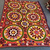 Для дома и интерьера handmade. Livemaster - original item Uzbek vintage suzani. blanket. Panels. SZT022. Handmade.
