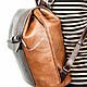Womens leather backpack 'Geisha' brown. Backpacks. Russian leather Guild. My Livemaster. Фото №6