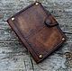 Leather, personalized, vintage wallet №15, Wallets, Sizran,  Фото №1