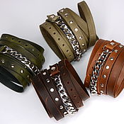 Украшения handmade. Livemaster - original item Leather bracelet. Handmade.