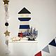 Полка Маяк Синий. Полки. Little House Decor. Ярмарка Мастеров.  Фото №4