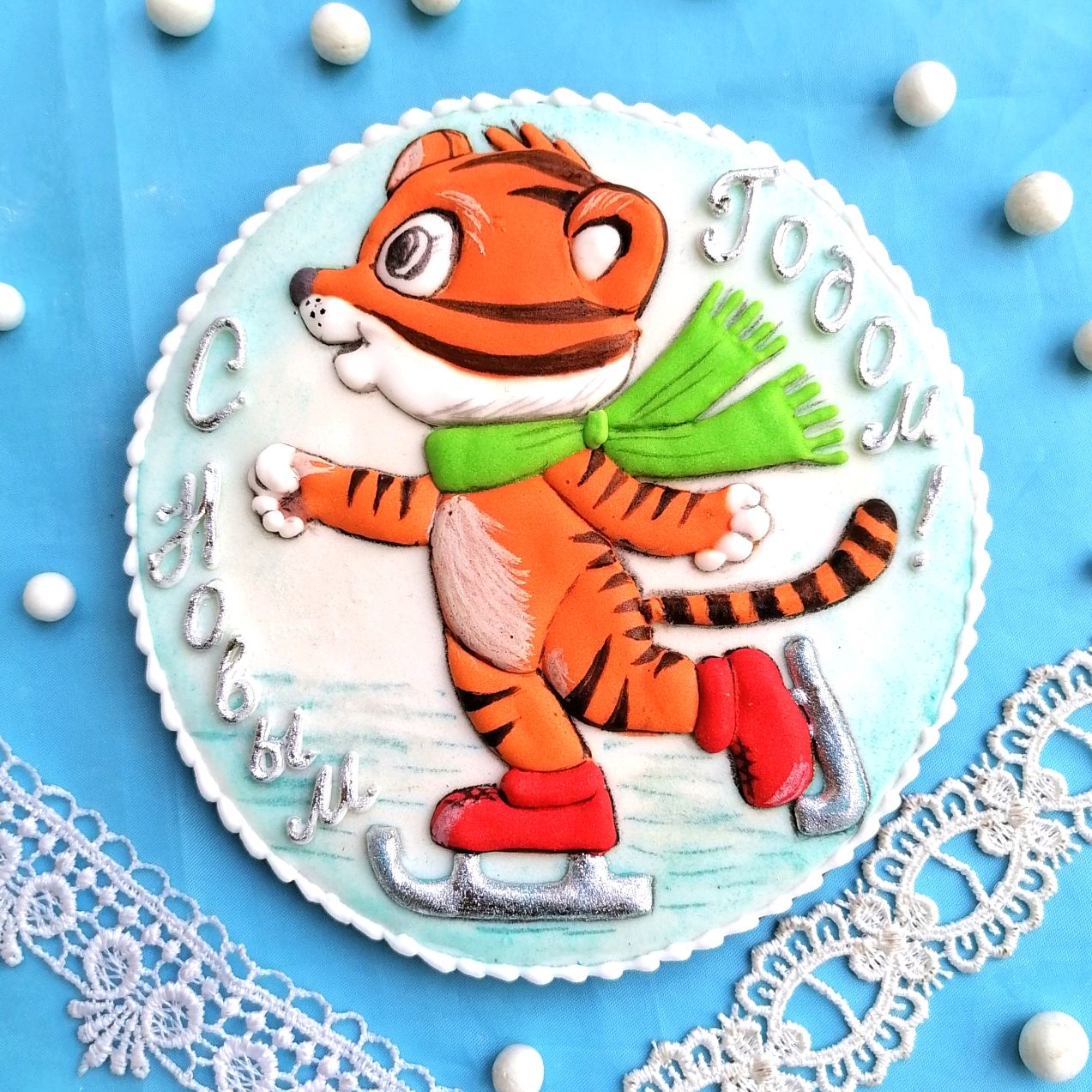 Пряник Тигренок Новогодний Пряник Тигренок Новогодний