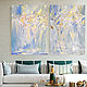 Oil diptych 'Gentle Duo' abstraction 60/80 x2. Pictures. paintingjoy (paintingjoy). My Livemaster. Фото №6