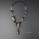 black with silver. Ayudag necklace with natural stones, Necklace, Krasnoyarsk,  Фото №1