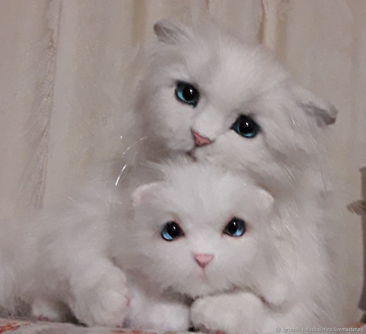 Мягкие игрушки: Реалистичная кошка с котёнком – заказать на Ярмарке ...