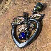 Украшения handmade. Livemaster - original item Silver pendant with sapphire. Handmade.