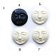 Cabochon face ASSORTMENT. Cabochons. silver hoof (silver-hoof). Online shopping on My Livemaster.  Фото №2