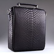 Сумки и аксессуары handmade. Livemaster - original item Python leather men`s bag IMP0589B. Handmade.