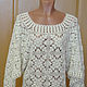 Tunic `Malibu` made crochet motifs mercerized cotton. The art work of Tamara Matus. Fair Masters
