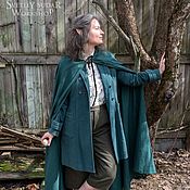 Субкультуры handmade. Livemaster - original item Linen Cloak Hobbit Emerald color (inspired Aragorn LOTR). Handmade.