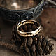 The One Ring. A single ring. Lord of the Rings. bronze silver. Rings. Mastenarium (mastenarium). Ярмарка Мастеров.  Фото №4