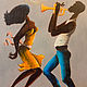  "Танец 4" картина масляной пастелью, Картины, Екатеринбург,  Фото №1