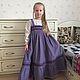 The dress is made of cotton microvalve' Russian style', Childrens Dress, Ivanovo,  Фото №1