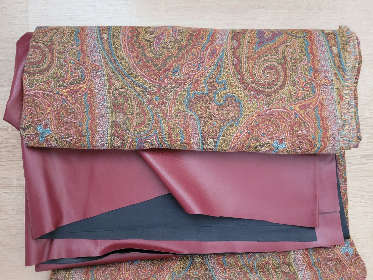Жаккард в стиле ETRO+ эко-кожа купить в интернет-магазине Ярмарка ...