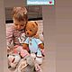 Большой плюшевый мишка Тедди в пижаме и колпаке. Мишки Тедди. Softtoys/Игрушки ручной работы от Мануш Марии. Ярмарка Мастеров.  Фото №4