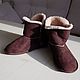 Homemade sheepskin ugg boots brown, Ugg boots, Moscow,  Фото №1