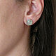 Aquamarine earrings, earrings with aquamarine 'Ice' beads. Stud earrings. Irina Moro. Online shopping on My Livemaster.  Фото №2