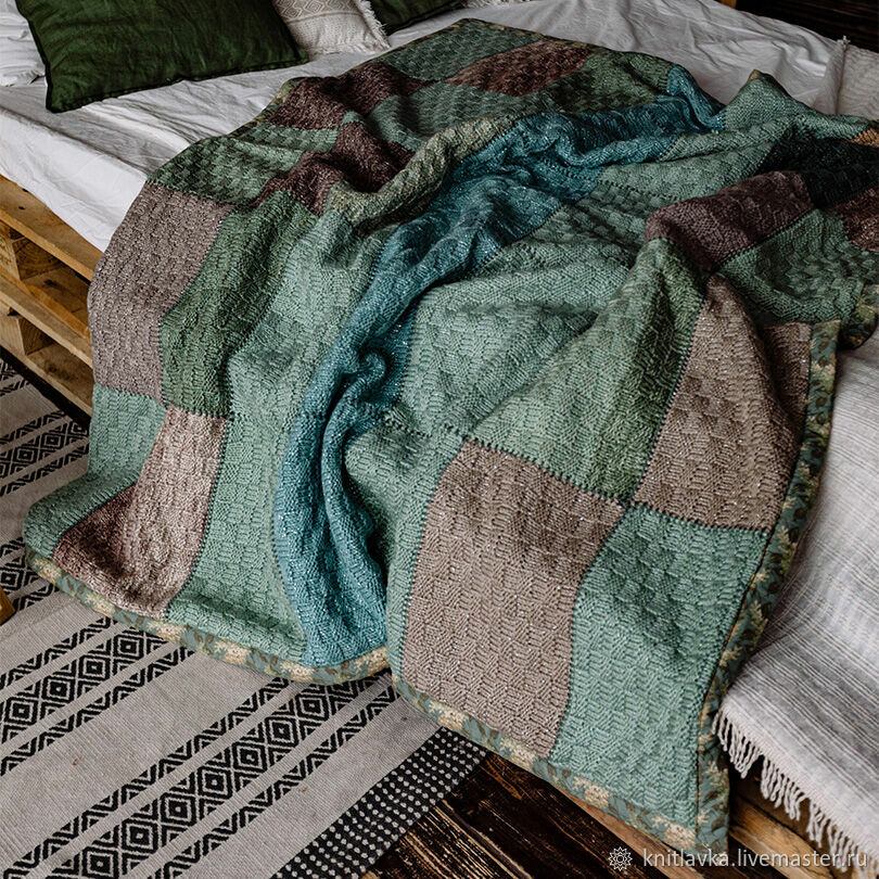 Одеяла: Плед вязаный ручной работы (арт.008) – заказать на Ярмарке ...