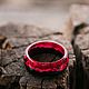 Scarlet Wood and Epoxy Resin Ring. Rings. greenwood44. My Livemaster. Фото №5