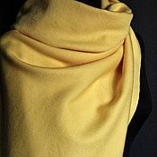 Hand-woven patterned scarf. Merino-cashmere-silk-cotton
