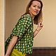 Блузка летняя "Кинза". Блузки. Елена. Бохо одежда 'Дело вкуса' (elena-delovkusa). Ярмарка Мастеров.  Фото №6