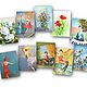 Juego de tarjetas de felicitación de niñas pequeñas grandes 10 piezas, Cards, St. Petersburg,  Фото №1