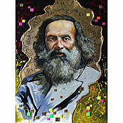 Картины и панно handmade. Livemaster - original item Pictures: Dmitry Ivanovich Mendeleev. Handmade.