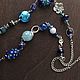Stylish decoration on the neck of blue stones. Long boho style beads. Necklace. Treasures Of Aphrodite. My Livemaster. Фото №6