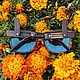 «Smoke Blue» солнцезащитные очки из дерева — трубка для курения. Очки. Уникальные аксессуары Timbersun. Ярмарка Мастеров.  Фото №6