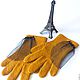Gloves felt 'French mustard', Gloves, Minsk,  Фото №1