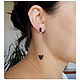Black earrings chains, Earrings, Vladimir,  Фото №1