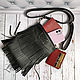 Crossbody bag black with fringe. Crossbody bag. Lyurom Studio. Online shopping on My Livemaster.  Фото №2