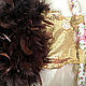 Golden dress for baby girls with feathers. . T-kids (ana-terskikh). Online shopping on My Livemaster.  Фото №2