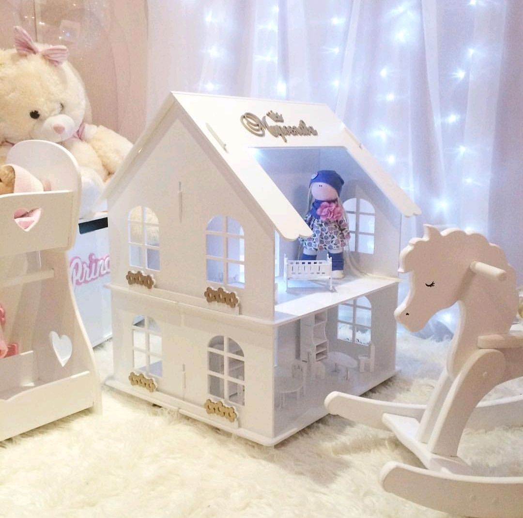 Dollhouse buy with light wooden Barbie Cottage купить на Ярмарке