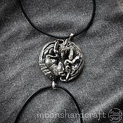 Украшения handmade. Livemaster - original item Paired Silver dragon/Griffin pendants. Handmade.