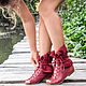 Women summer boots genuine perforated leather, High Boots, Denpasar,  Фото №1