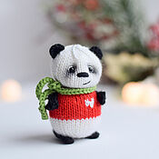 Сувениры и подарки handmade. Livemaster - original item Panda pendant in car, Christmas tree toy, panda souvenir. Handmade.