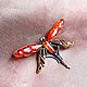 Brooch-pin: Brooch Dragonfly Ray. Brooches. ARTBEGEMOT studio. Online shopping on My Livemaster.  Фото №2